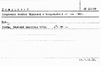 Komplexní rozbor činnosti a hospodaření ze r. 1980