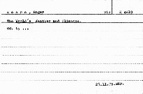 The World' Weather and Climates