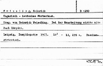 Ungarisch-Deutsches Wörterbuch