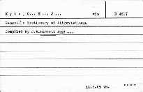 Cassel's Dictionary of Abbreviations