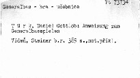 Anweisung zum Generalbassspielen