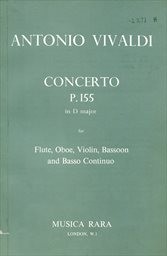 Concerto P. 155 in D-major for flute, oboe, violin, bassoon and basso continuo