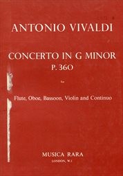 Concerto in g minor P. 360 for flute, oboe, bassoon, violin and continuo