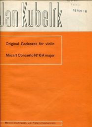 Original cadenzas for violin
