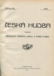 Česká hudba
(Ročník XIII)
