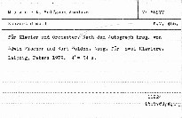 Konzert d moll für Klavier und Orchester, K.V.466