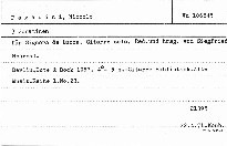 3 Sonatinen für Signora de Lucca