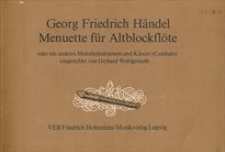 Menuette für Altblockflöte oder ein anderes Melodieinstrument und Klavier (Cembalo)