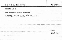 Sonate in E für Kontrabass und Klavier