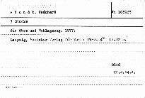 3 Stücke für Oboe und Schlagzeug