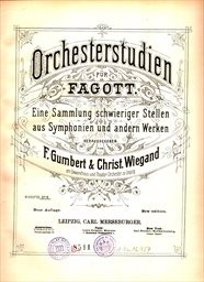 Orchesterstudien für Fagott
                        (Heft No. 1)
                    