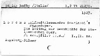 Alessandro Scaraltti's Jugendoper