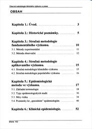 Obecná metodologie klinického výzkumu a praxe