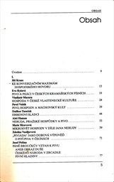 Hospody a pivo v česk&eacute; společnosti