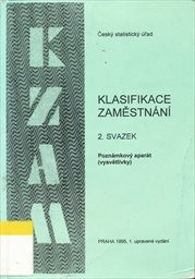 Klasifikace zaměstnání
(Sv. 2,)