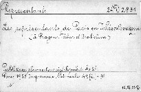 Les Représentants de Paris en Tchécoslovaquie