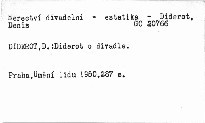 Diderot o divadle