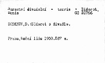 Diderot o divadle