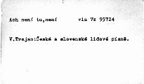 České a slovenské lidové písně