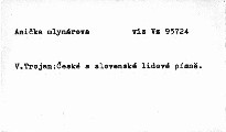 České a slovenské lidové písně
