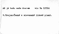 České a slovenské lidové písně