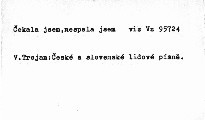 České a slovenské lidové písně