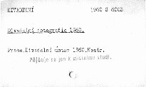 Divadelní fotografie 1960