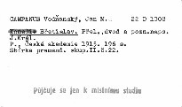 M. Jana Campana Vodňanského komedie Břetislav