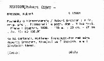 Poznámky o kinematografu