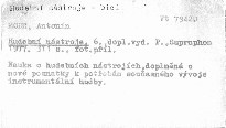 Hudební nástroje