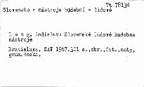 Slovenské ĺudové hudobné nástroje