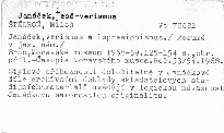 Janáček, verismus a impresionismus