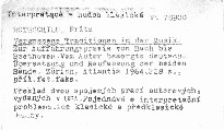 Vergessene Traditionen in der Musik
