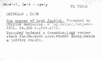 The operas of Leoš Janáček