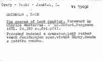 The operas of Leoš Janáček