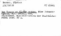 Der Komponist Günther Becker