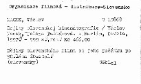 Dejiny slovenskej kinematografie