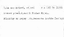 Budvarka Adolfa Školky
                        (2,)
                    