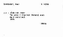 Tak pravil Vladimír Železný aneb Malý velký muž