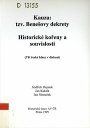 Kauza: tzv. Benešovy dekrety