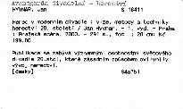 Herec v moderním divadle