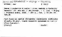 Herec v moderním divadle