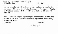 Herec v moderním divadle