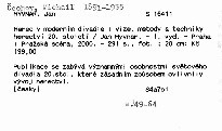 Herec v moderním divadle