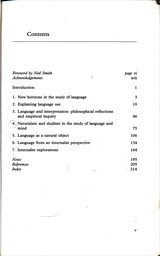 New horizons in the study of language and mind