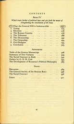 The social contract and the discourses