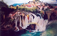Wasserfall von Jajce