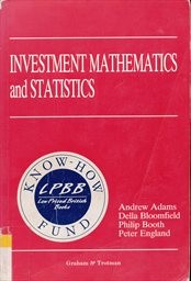 Investment mathematics and statistics