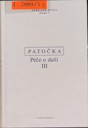 P&eacute;če o duši v perspektiv&aacute;ch psychoterapie
                        (D&iacute;l 3,)
                    