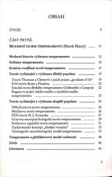Temperament, inteligence, sebepojetí
